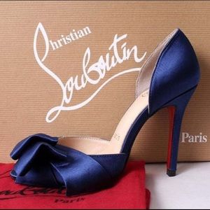 Louboutin Satin D’orsay Shoes